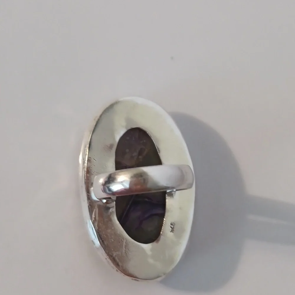 Charoite,925 sterling silver ring! Handmade!  Sz.6 - Picture 4 of 7